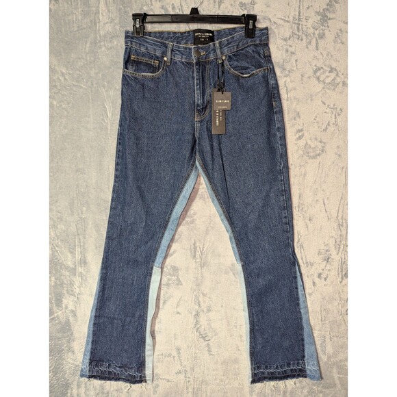 Supply & Demand Other - Supply & Demand Reyer Slim Flare Mens Size M 32 32x32 Blue Denim Jeans Pants NWT